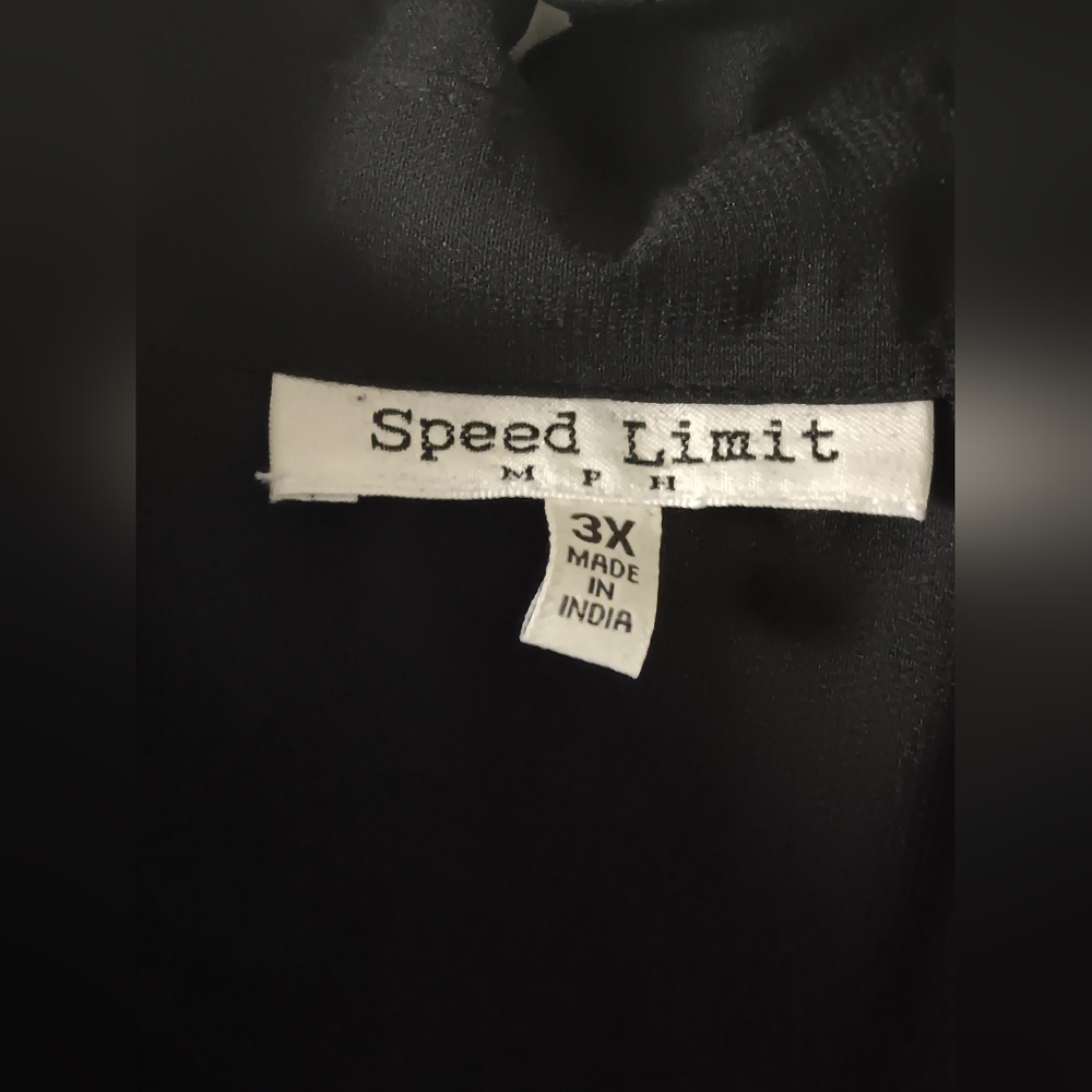 Speed Limit Sleeveless Black Button-Down Dress Sz 3X - Picture 3 of 6